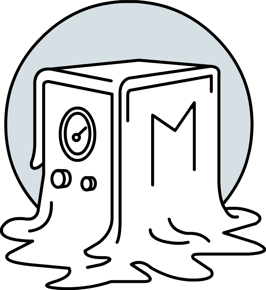 MeltedPage logo